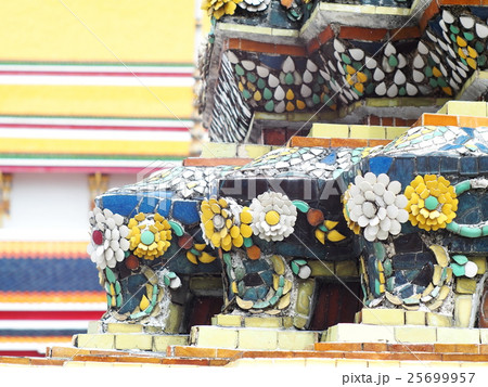 decorative ornaments on stupa wall historic temple 25699957