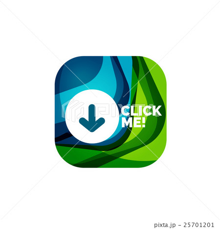 Abstract square button template 25701201