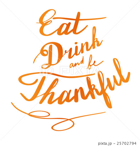 Thanksgiving hand lettering and calligraphy design Thanksgiving hand lettering and calligraphy design 25702794