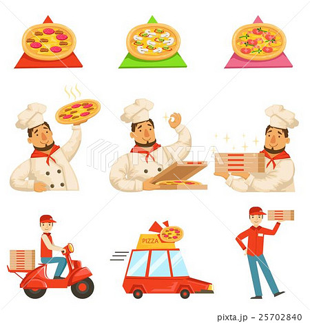 Pizza Delievery Fast Service Process Info 25702840