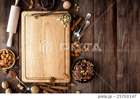 culinary background for Christmas baking 25703147