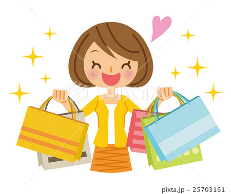 Shopping Women Stock Illustration