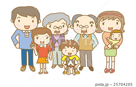 三世代家族　7人 25704205