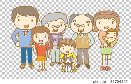 三代家庭7人 25704205