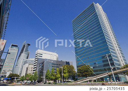 名古屋市中村区名駅都市風景　名駅通　下広井町　交差点 25705435