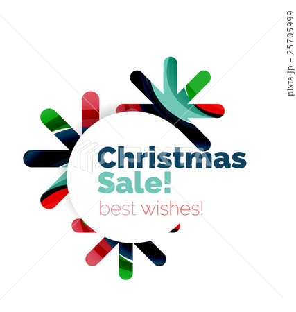 Geometric Christmas sale or promotion ad banner 25705999