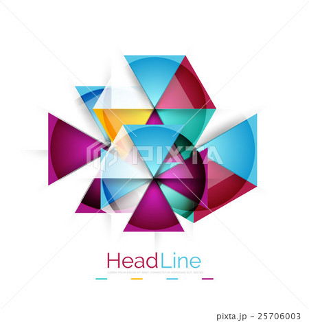 Vector 3d geometric abstract background Vector 3d geometric abstract background 25706003
