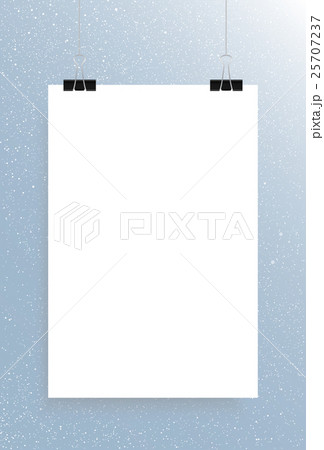 Falling snow vector. Mockup. White sheet. Falling snow vector. Mockup. White sheet. 25707237