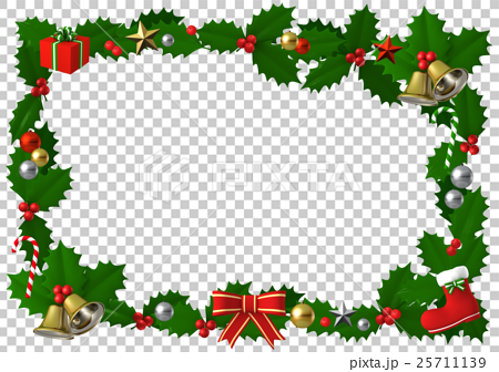 クリスマスフレーム2のイラスト素材 25711139 Pixta