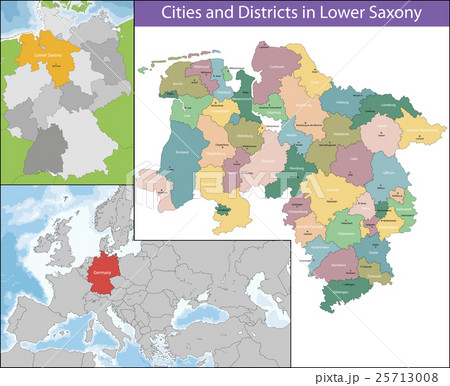 Map of Lower Saxony 25713008