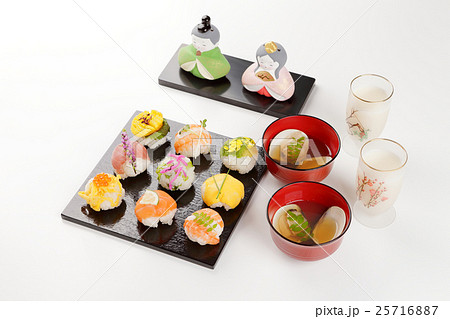 ひな祭りのお祝い 25716887