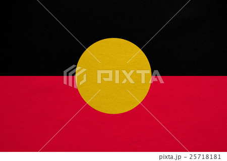 Australian Aboriginal flag detailed fabric texture Australian Aboriginal flag detailed fabric texture 25718181