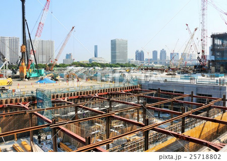 東京 豊洲新市場の建設工事 東京 豊洲新市場の建設工事 25718802