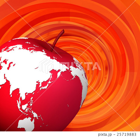 リンゴ果実の地球 25719883