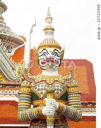 vintage retro THAI character design giant guardian vintage retro THAI character design giant guardian 25723366