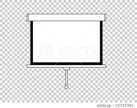 プロジェクタースクリーンのイラスト素材