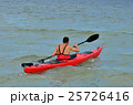 Young caucasian man kayaking in Black Sea 25726416