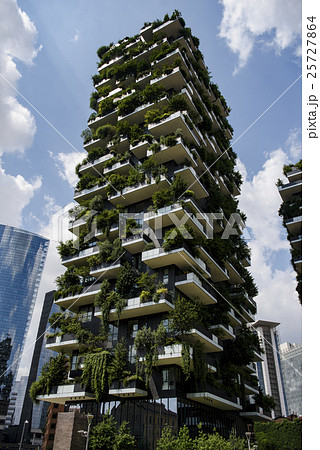 Modern buildings with vegetation in Italy Modern buildings with vegetation in Italy 25727864