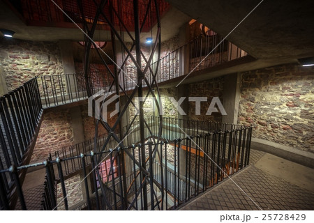 Industrial staircase going up 25728429