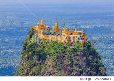 Mount Popa home of Nat the Burmese mythology ghost Mount Popa home of Nat the Burmese mythology ghost 25728684