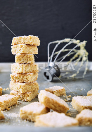 Homemade cookies made from semolina with sugar 25730207