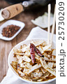 Stir fried cabbage in wok with pepper 25730209