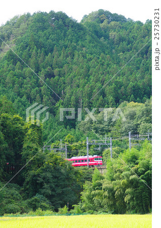 山間を行く東武鉄道1800系臨時快速電車 25730231