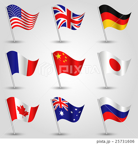 set of flags set of flags 25731606