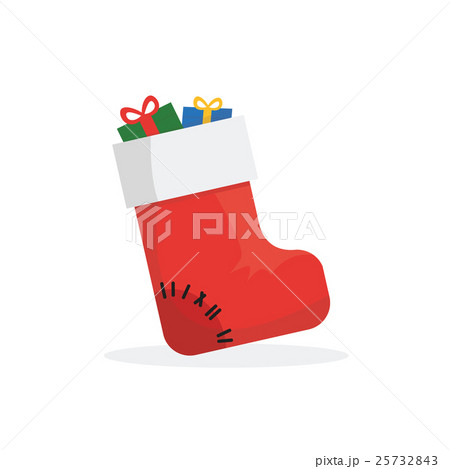 Christmas concept by Sock with Gift Box Christmas concept by Sock with Gift Box 25732843