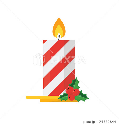 Christmas concept by Candle and Gift Box Christmas concept by Candle and Gift Box 25732844