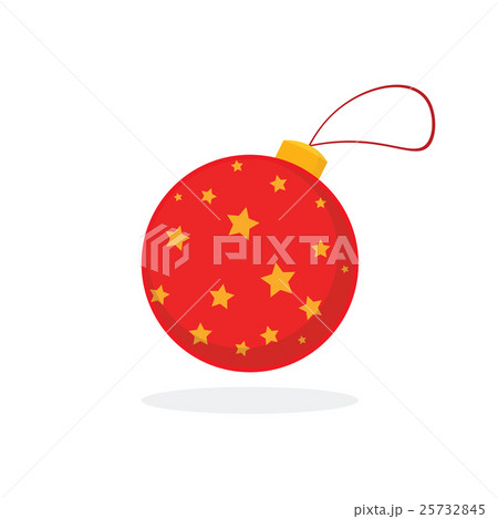 Christmas concept by rad ornaments with stars. 25732845