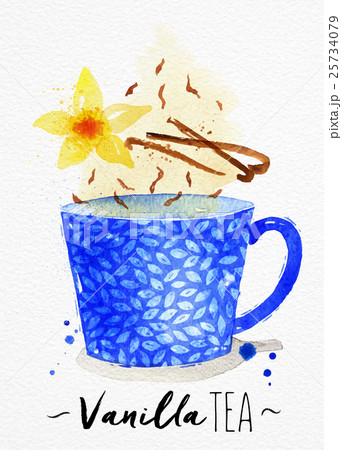 Teacup vanilla tea 25734079