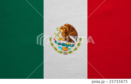 Flag of Mexico real detailed fabric texture Flag of Mexico real detailed fabric texture 25735675