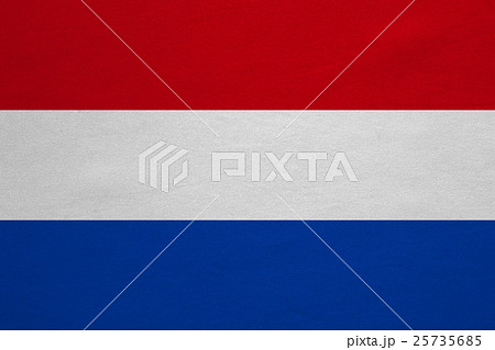 Flag of the Netherlands detailed fabric texture Flag of the Netherlands detailed fabric texture 25735685