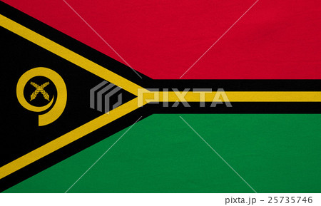 Flag of Vanuatu real detailed fabric texture 25735746