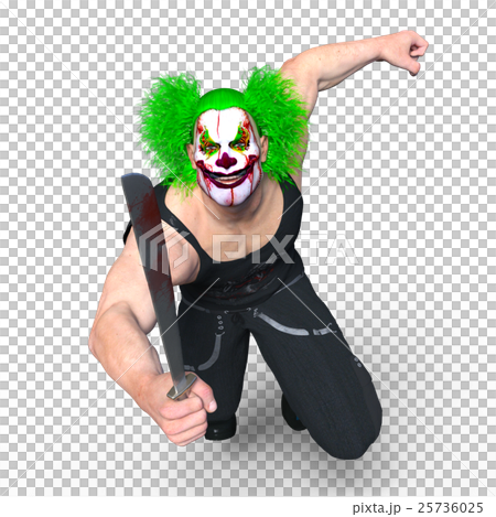 Men with clown makeup Men with clown makeup 25736025