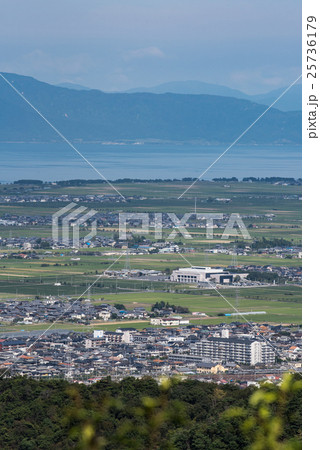 三上山から俯瞰する野洲市 25736179