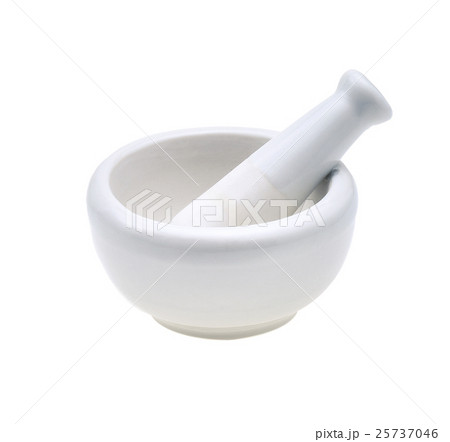 white mortar and pestles isolated on white white mortar and pestles isolated on white 25737046