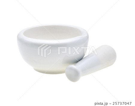 white mortar and pestles isolated on white white mortar and pestles isolated on white 25737047