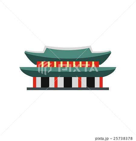 Gyeongbokgung Palace In Seoul Korea Iconのイラスト素材