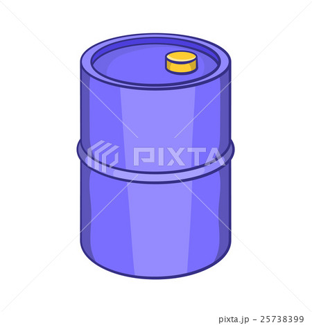 Barrel for gasoline icon, cartoon style 25738399