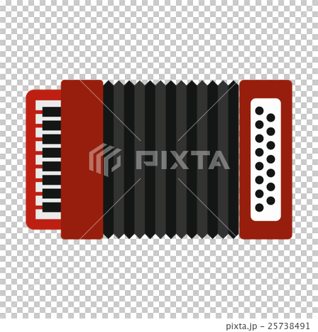 Accordion icon, flat style 25738491