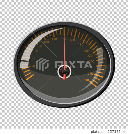 Speedometer 140 km in hour icon, cartoon style Speedometer 140 km in hour icon, cartoon style 25738544