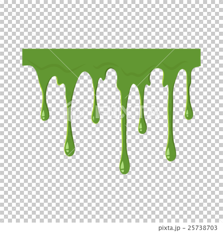 Oozing slime isolated on white background Oozing slime isolated on white background 25738703