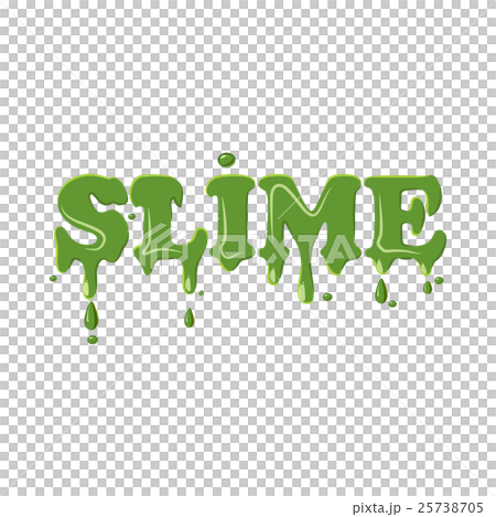 Slime word isolated on white background Slime word isolated on white background 25738705