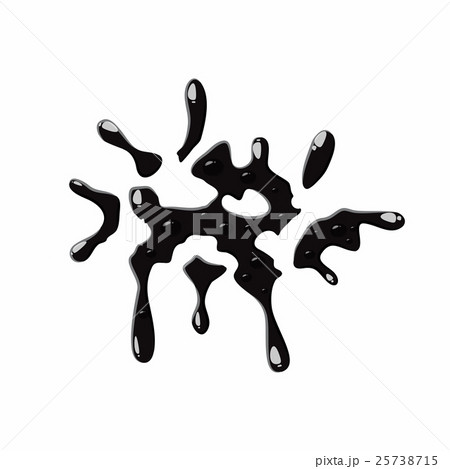 Oil spot isolated on white background 25738715