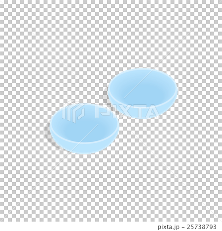 Contact lenses icon, isometric 3d style 25738793
