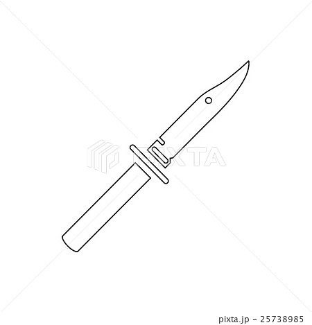 Fishing knife icon, outline style Fishing knife icon, outline style 25738985