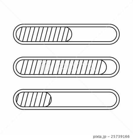 Sign horizontal columns load icon, outline style Sign horizontal columns load icon, outline style 25739166