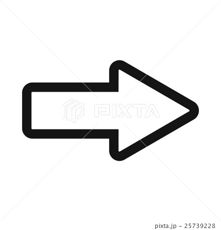 Cursor to right icon, simple style 25739228